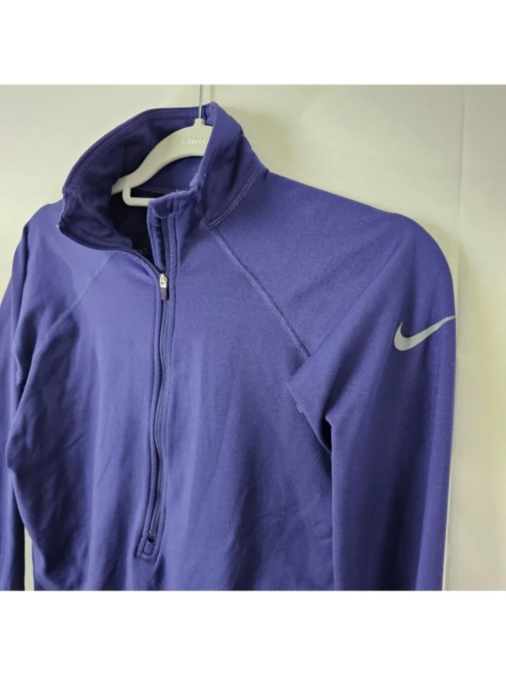 Nike Pro Sweatshirt Womens S Blue 1/2 Zip DriFit Pullover Activewear Athleisure - Picture 3 of 13